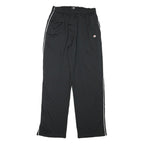 CHAMPION Mens Joggers Black With White Stripe Regular Tapered L W28 L31