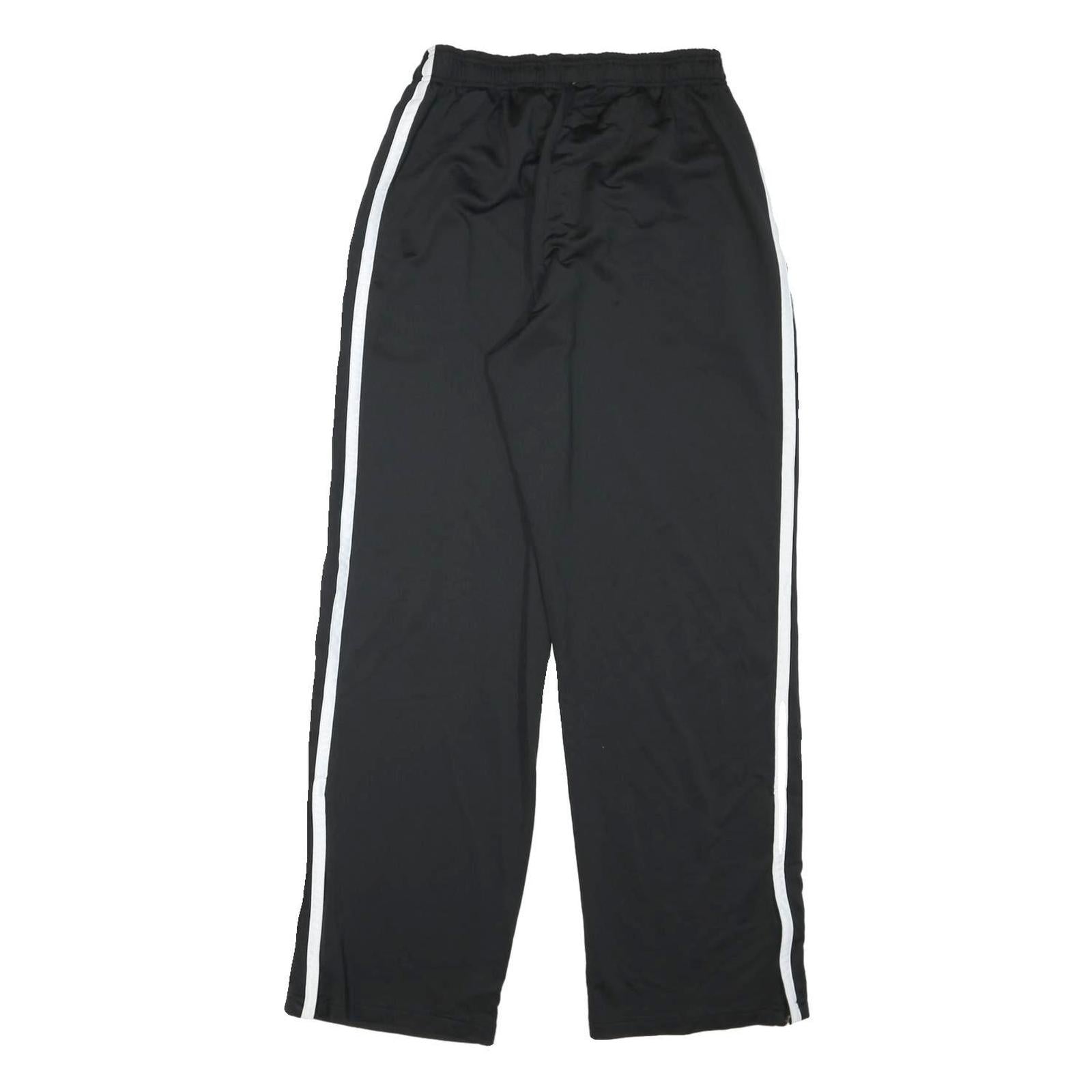 CHAMPION Mens Joggers Black With White Stripe Regular Tapered L W28 L31