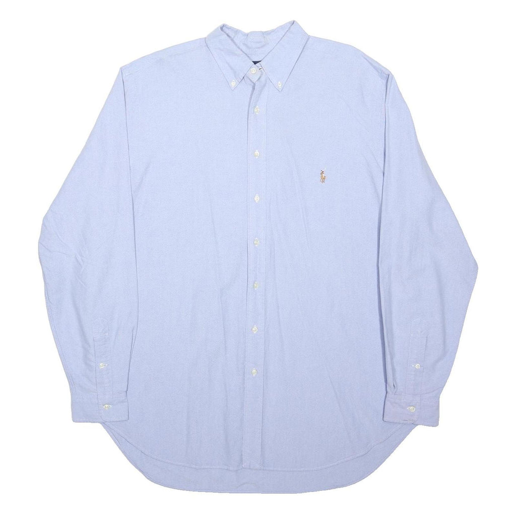 RALPH LAUREN Mens Blue Shirt XL Button-Down Collar Long Sleeve Casual Cotton