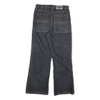 YUANBANG Womens Classic Blue Denim Jeans W30 L27 Wide Leg Cotton Blend Zip