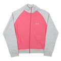 REEBOK Womens Grey & Pink Jacket UK 10 Cotton Blend Zip Casual Sportswear