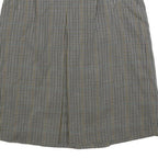 Womens Grey Check Mini Woven Belted Skirt Size S Classic Office Wear