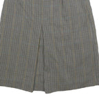 Womens Grey Check Mini Woven Belted Skirt Size S Classic Office Wear