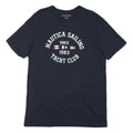 NAUTICA Mens Navy Blue Sailing Yacht Club Graphic T-Shirt XL Short Sleeve Crew