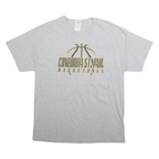 GILDEN Mens Grey Concordia St Paul Basketball Graphic T-Shirt L Short Sleeve