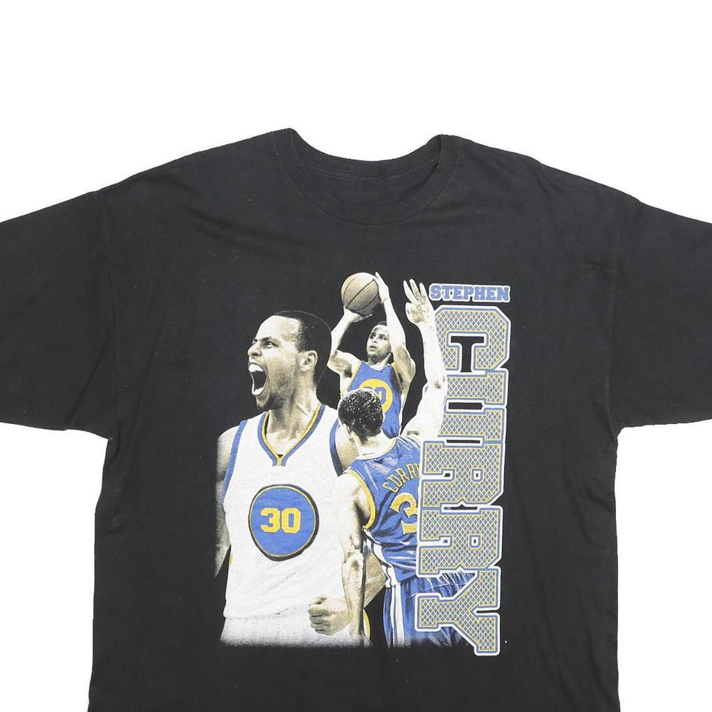 STEPHEN CURRY Mens Black Graphic T-Shirt XL Short Sleeve Crew Neck Basketball