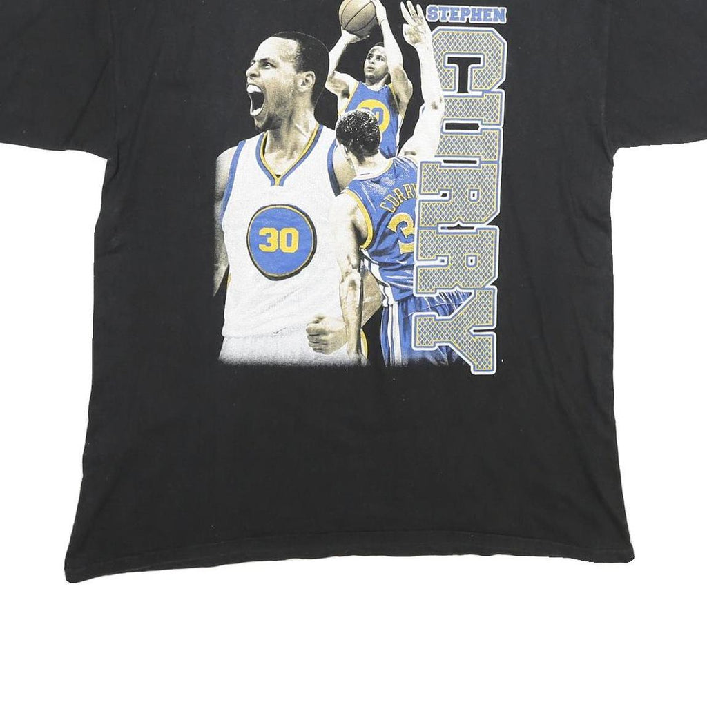 STEPHEN CURRY Mens Black Graphic T-Shirt XL Short Sleeve Crew Neck Basketball
