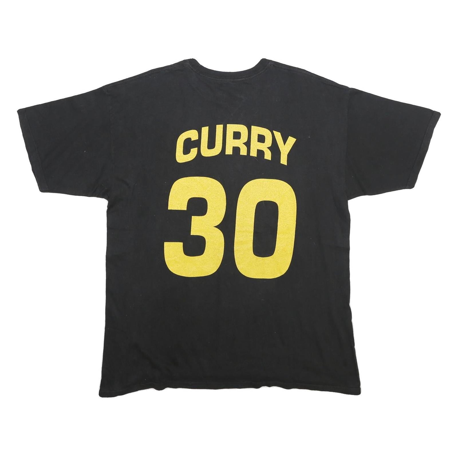 STEPHEN CURRY Mens Black Graphic T-Shirt XL Short Sleeve Crew Neck Basketball