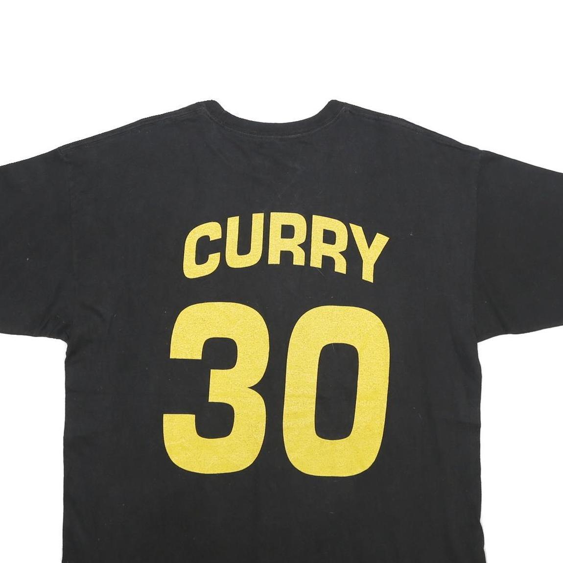 STEPHEN CURRY Mens Black Graphic T-Shirt XL Short Sleeve Crew Neck Basketball