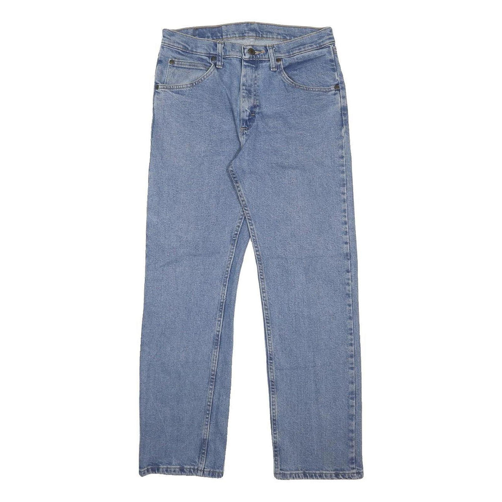 WRANGLER Mens Regular Fit Blue Denim Jeans W30 L30 Classic Zip Cotton Blend