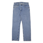 WRANGLER Mens Regular Fit Blue Denim Jeans W30 L30 Classic Zip Cotton Blend