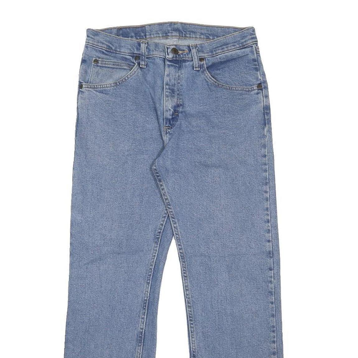 WRANGLER Mens Regular Fit Blue Denim Jeans W30 L30 Classic Zip Cotton Blend