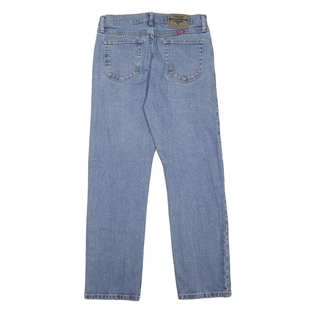 WRANGLER Mens Regular Fit Blue Denim Jeans W30 L30 Classic Zip Cotton Blend