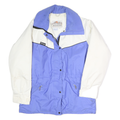 FAR WEST Womens Blue & White Mountain Wear Jacket S Polyester Zip Outdoor Warm