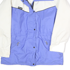 FAR WEST Womens Blue & White Mountain Wear Jacket S Polyester Zip Outdoor Warm