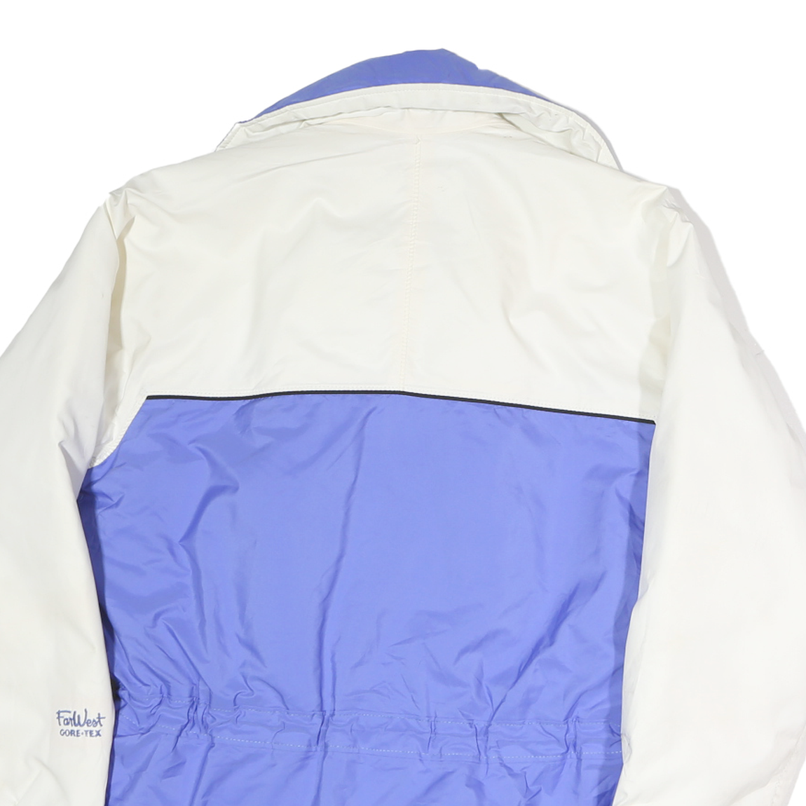 FAR WEST Womens Blue & White Mountain Wear Jacket S Polyester Zip Outdoor Warm