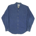 SHELTER ISLAND Mens Blue & Beige Eagle Print Cotton Blend Shirt XL