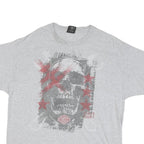 HARLEY DAVIDSON Mens Grey Skull Graphic T-Shirt XL Short Sleeve Crew Neck