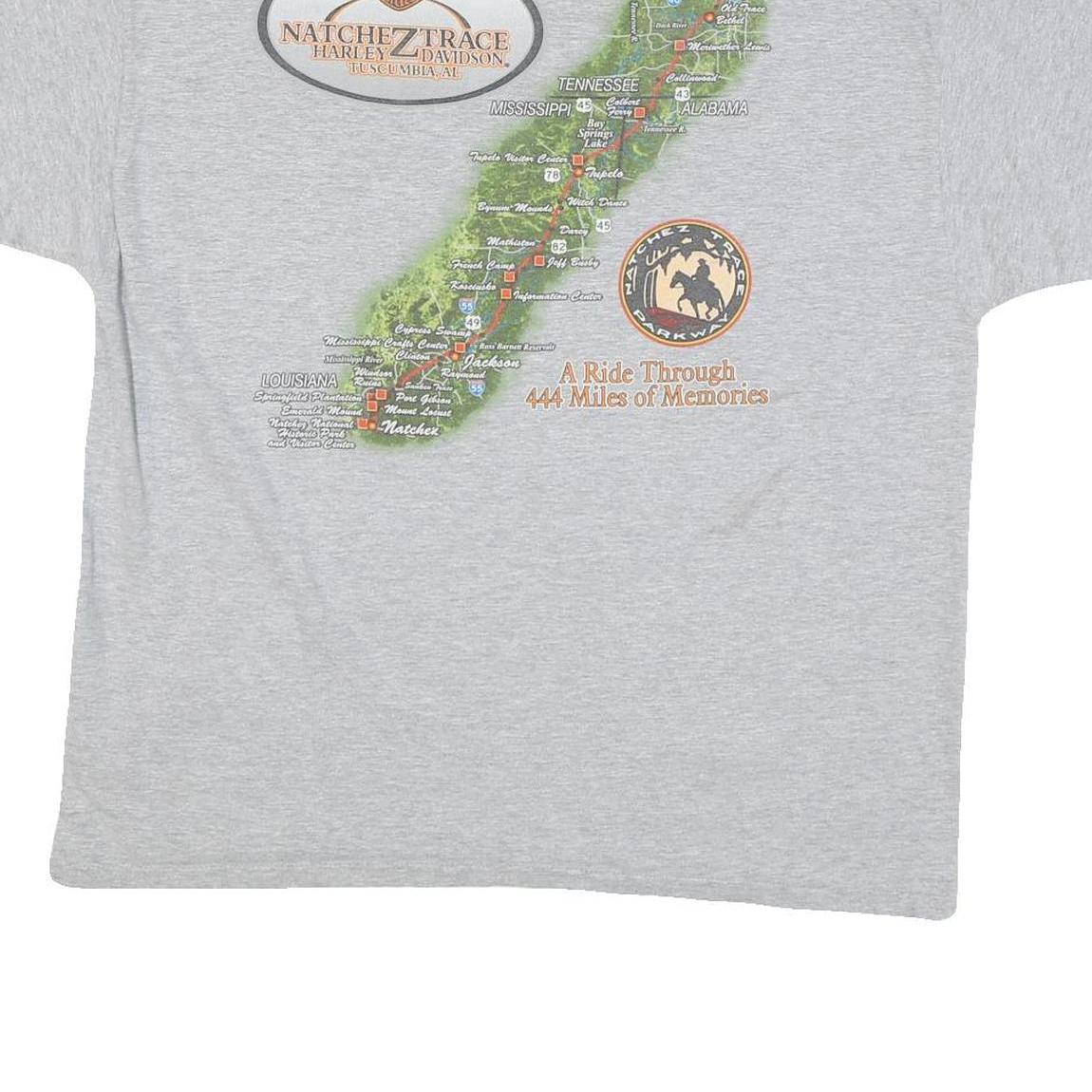 HARLEY DAVIDSON Mens Grey Skull Graphic T-Shirt XL Short Sleeve Crew Neck