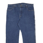 DICKIES Mens Relaxed Blue Denim Jeans W36 L26 Zip Closure Workwear