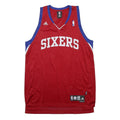 ADIDAS X NBA Mens Red & Blue Sixers Basketball Jersey M Sleeveless V-Neck Sports