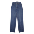 LEE Womens Blue Regular Straight Denim Medium W24 L33 Jeans Classic Cotton Zip