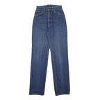 LEE Womens Blue Regular Straight Denim Medium W24 L33 Jeans Classic Cotton Zip