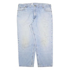 CARHARTT Mens Jeans Blue Loose Straight Denim Medium W46 L32 Workwear