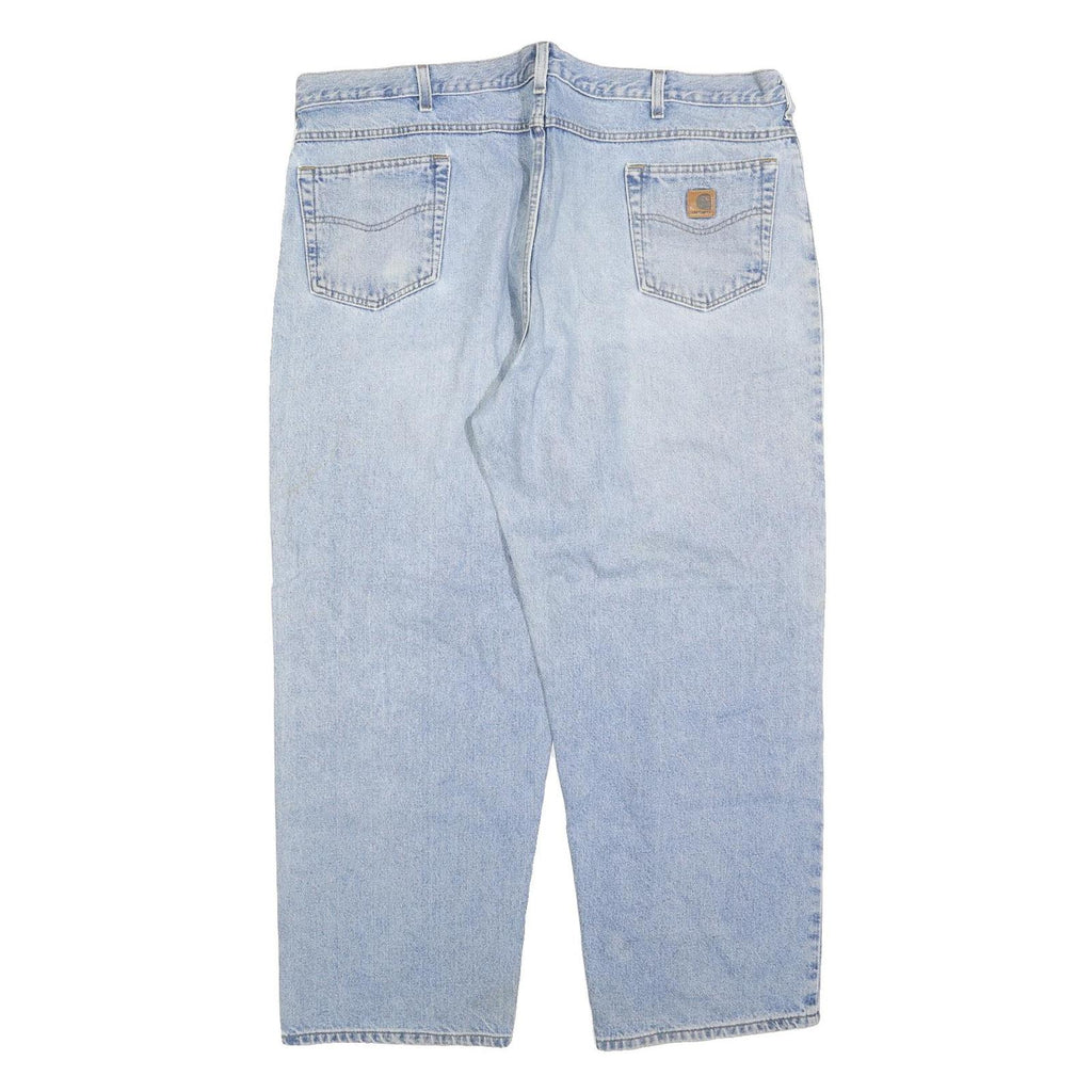 CARHARTT Mens Jeans Blue Loose Straight Denim Medium W46 L32 Workwear