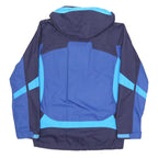 Columbia Mens Blue & Navy Outdoor Jacket S Polyester Blend Zip Hooded