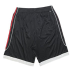 ADIDAS Mens Black Sports Shorts XL W34 Red Stripe Polyester Athletic Gym