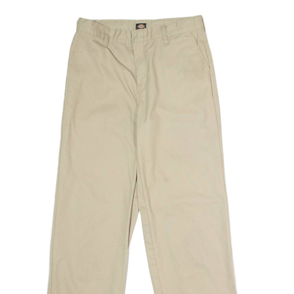 DICKIES Workwear Womens Trousers Beige Regular Straight W28 L30