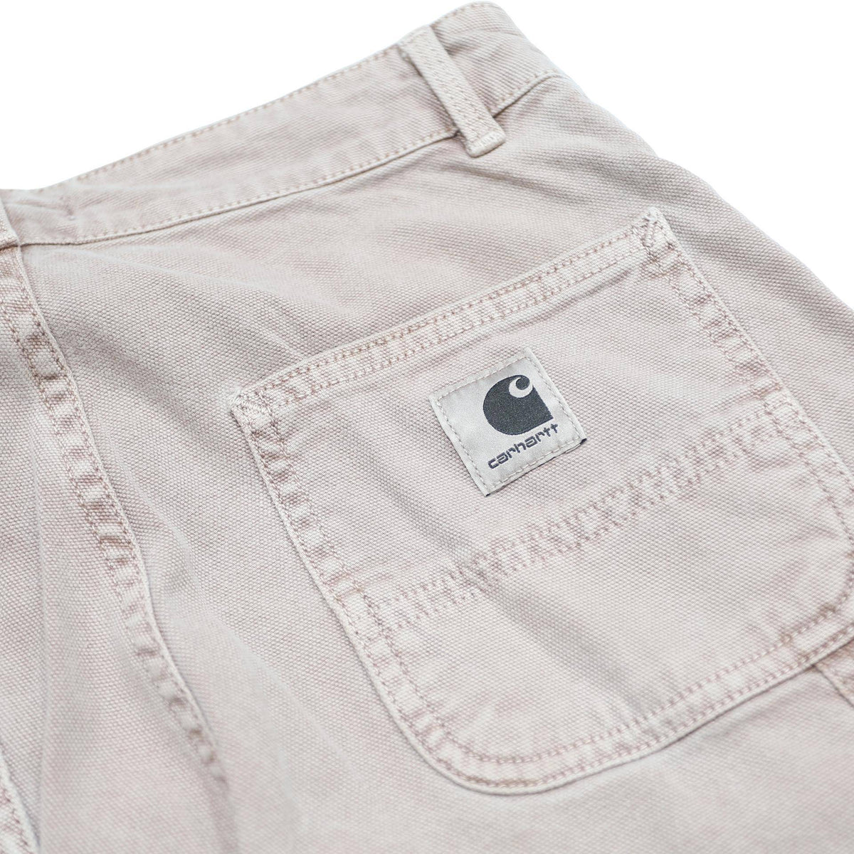CARHARTT WIP Womens Cotton Blend Beige Relaxed Straight Trousers W24 L30 Casual