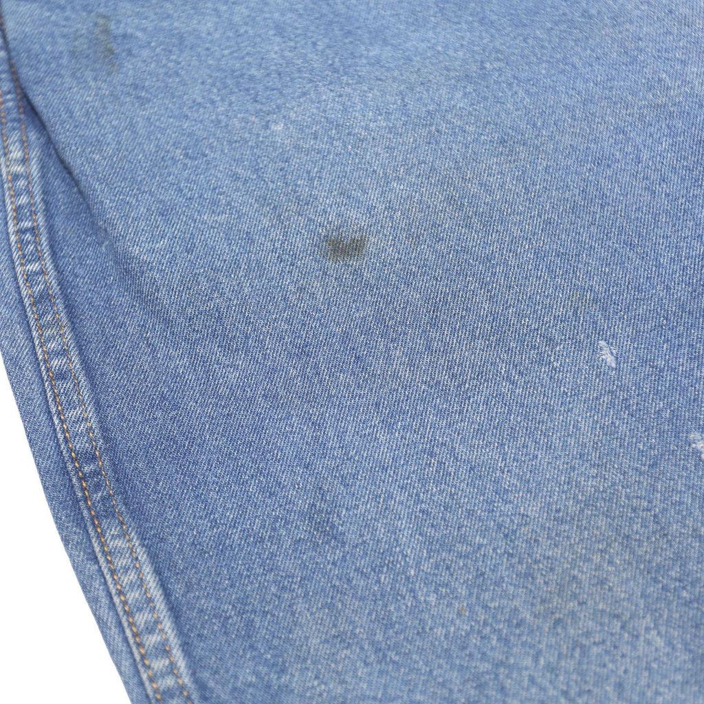 DICKIES Mens Jeans Blue Regular Straight Denim Medium Wash W34 L30 Workwear Zip