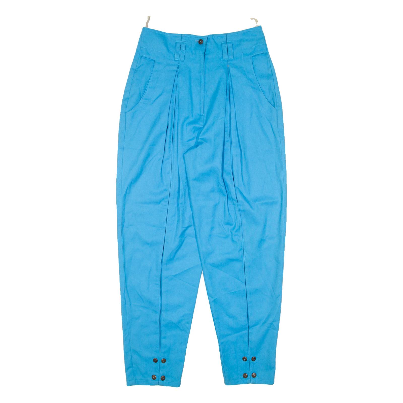 D&A Womens Trousers Blue Relaxed Tapered Viscose W27 L27