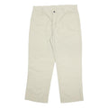DICKIES Mens Cotton Blend Beige Relaxed Straight Trousers W38 L30 Workwear