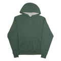 CHAMPION Mens Green Pullover Hoodie M Minimal Embroidered Logo