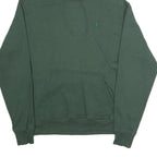 CHAMPION Mens Green Pullover Hoodie M Minimal Embroidered Logo