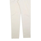 HARMONT AND BLAINE Womens Cotton Blend Cream Slim Straight Trousers W34 L32