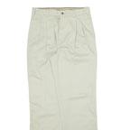 LIBERTY Pleated Womens Trousers Beige Regular Straight 90s W30 L33
