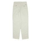 LIBERTY Pleated Womens Trousers Beige Regular Straight 90s W30 L33