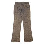 ORWELL Paisley Womens Trousers Black Regular Bootcut W30 L33