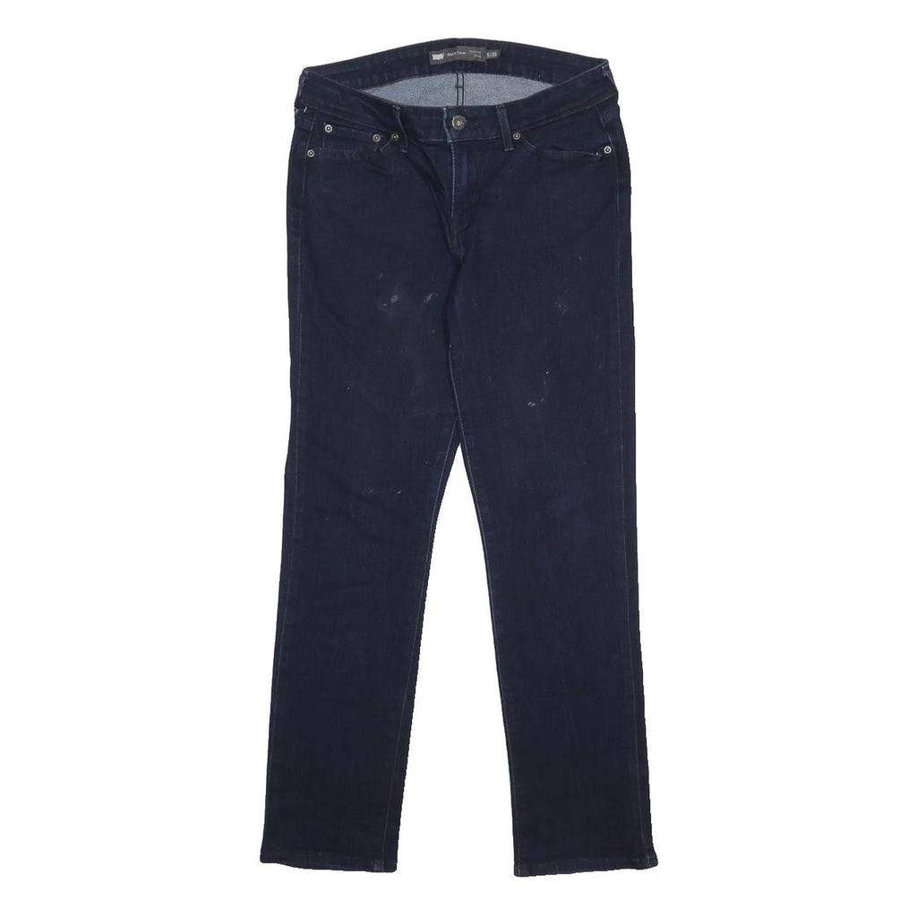 LEVI'S Womens Slim Blue Denim Jeans W28 L30 Cotton Blend Zip Pockets