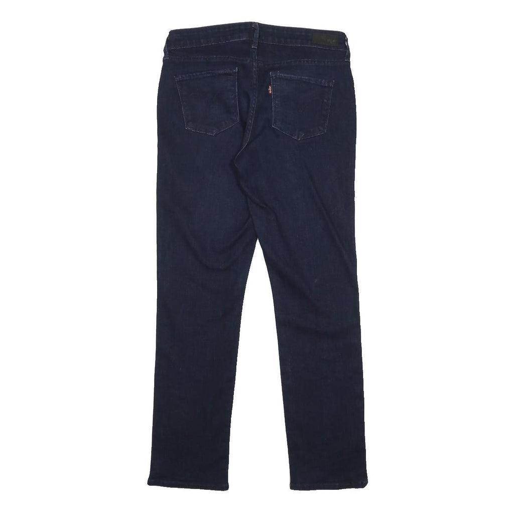 LEVI'S Womens Slim Blue Denim Jeans W28 L30 Cotton Blend Zip Pockets