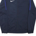 NIKE Mens Blue & Purple Sports Zip Jacket S Polyester Blend Plain Athletic