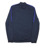 NIKE Mens Blue & Purple Sports Zip Jacket S Polyester Blend Plain Athletic