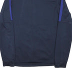 NIKE Mens Blue & Purple Sports Zip Jacket S Polyester Blend Plain Athletic