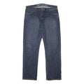 DICKIES Mens Jeans Blue Regular Straight Denim Medium W36 L32 Workwear Zip