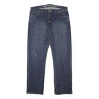DICKIES Mens Jeans Blue Regular Straight Denim Medium W36 L32 Workwear Zip