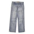 COOKERS Mens Relaxed Blue Denim Light W34 L33 Button Closure Casual Jeans